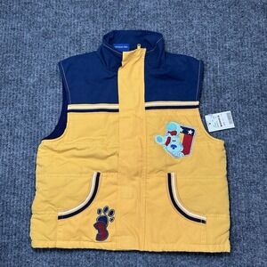 Vintage Y2K Viacom 2003 Blue's Clues puffer vest Kids Size 4t Embroidered